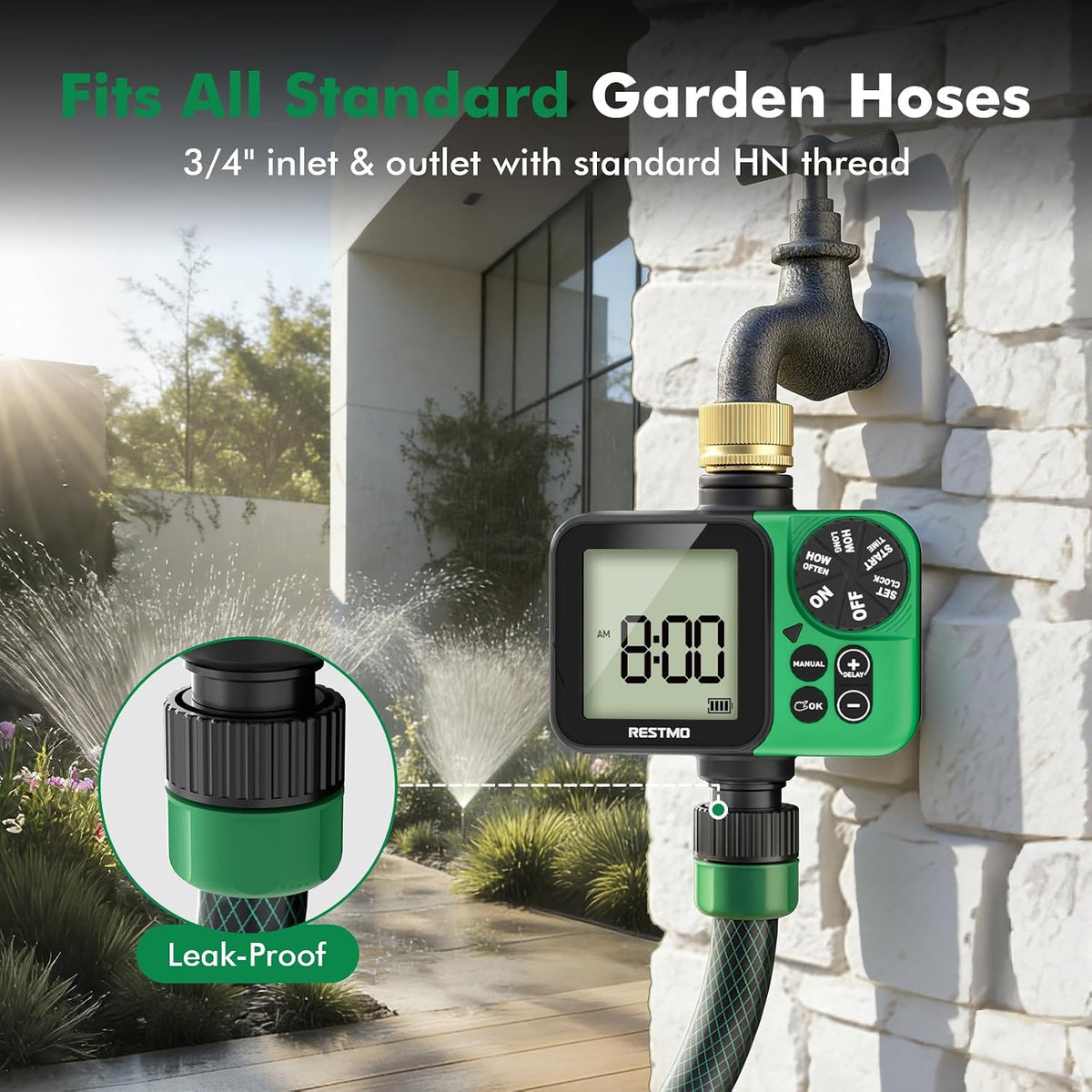 Smart WiFi Water Timer, APP Control Sprinkler Timer
