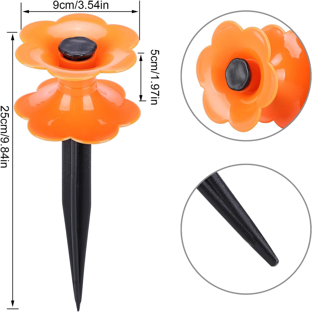 Hose Guide Spike,Garden Hose Guide,Water Hose Holder Spike,Garden Plant Saver for Home,Garden Accessory (2)