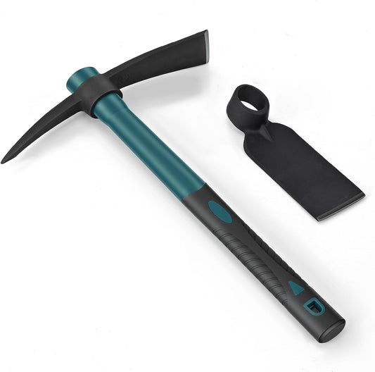 2pcs Gardening Tools with 1pcs Handle Multi-Functional Garden Hoe for Flower Work