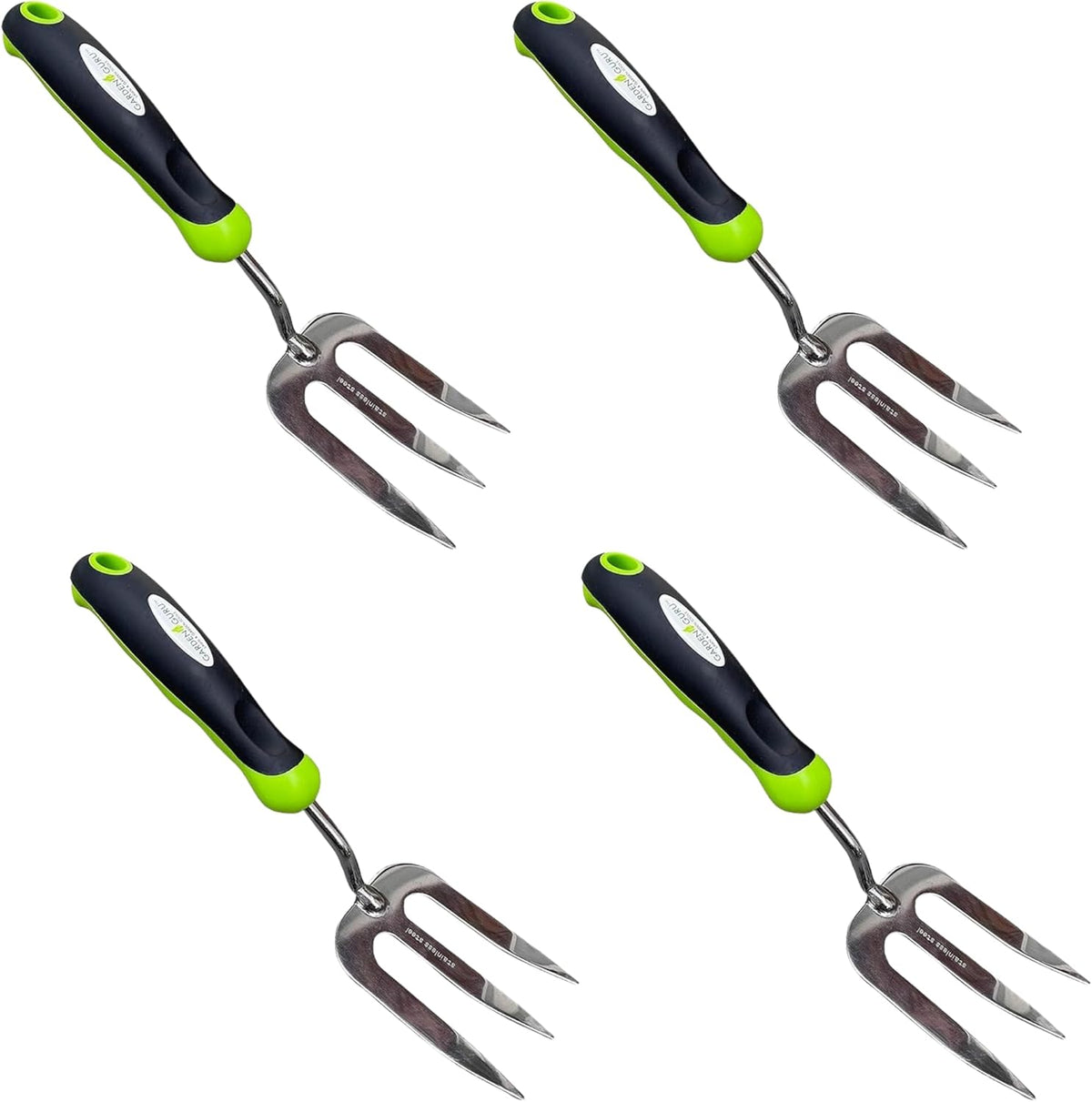 Stainless Steel Hand Weeder Fork Tool – Rust Resistant Stainless Steel – Ergonomic Handle – Great for Planting, Spreading Mulch, Weeding, Loosening & Transplanting Soil