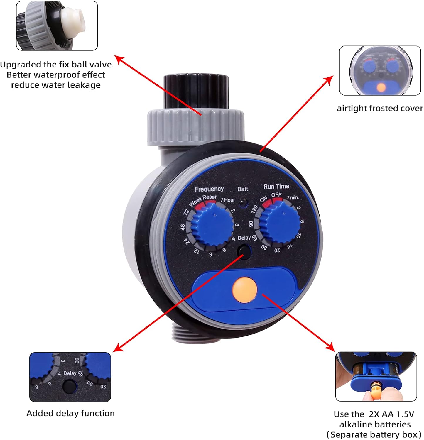 Programmable Garden Sprinkler Water Hose Timer for Outdoor