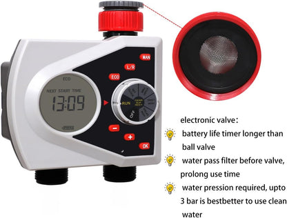 Programmable Garden Sprinkler Water Hose Timer for Outdoor