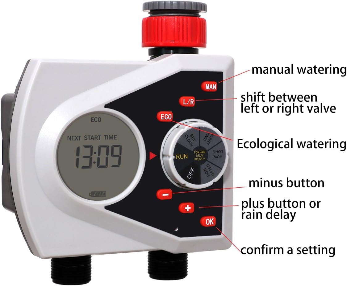 Programmable Garden Sprinkler Water Hose Timer for Outdoor