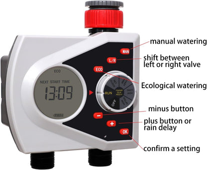 Programmable Garden Sprinkler Water Hose Timer for Outdoor