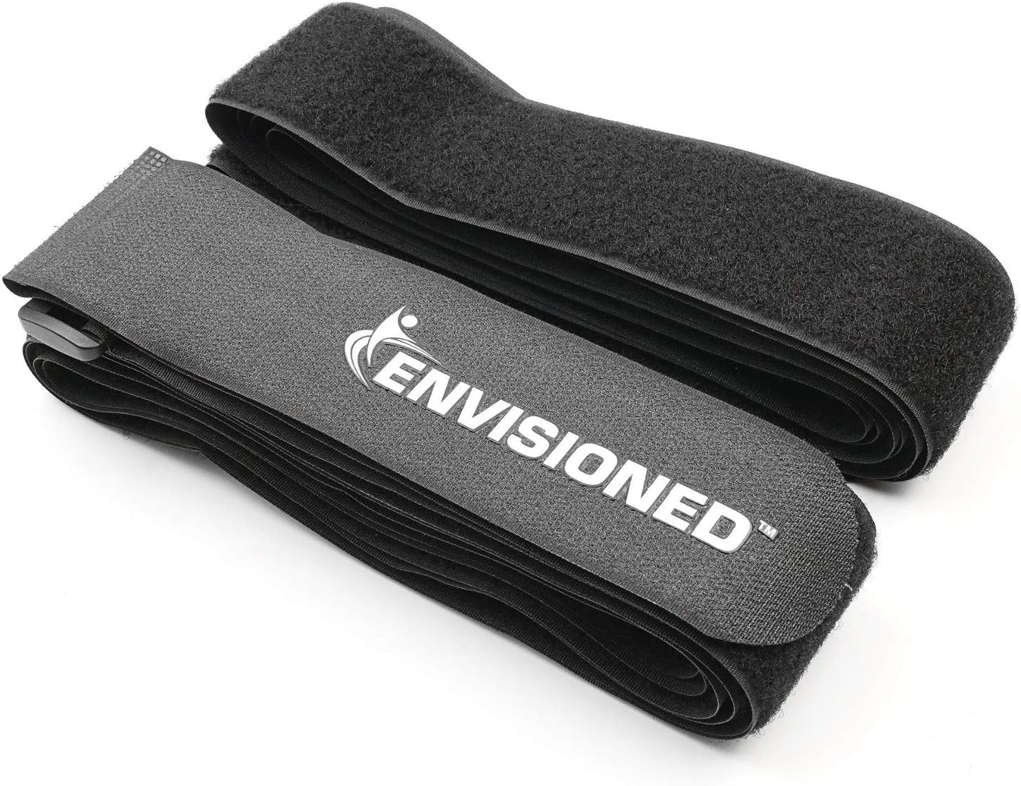 Reusable Cinch Straps 2" x 15" - 6 Pack, Multipurpose Strong Gripping, Quality Hook and Loop Securing Straps (Black) - Colors B