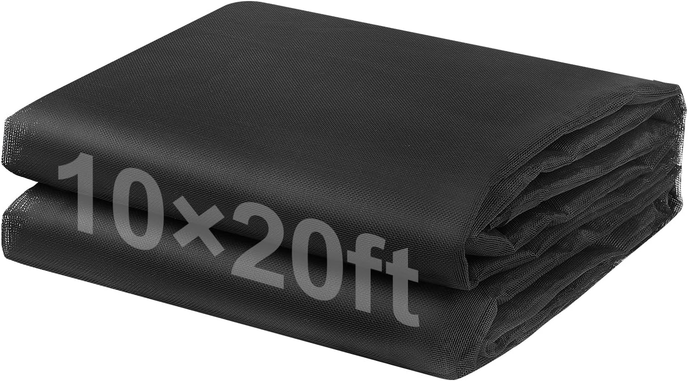 10x20ft PP Nanocomposite Garden Netting - Keep Bugs Out, Mosquito Net for Patio, Bird Barrier Mesh Screen for Balconies Outdoor Plants Vegetables Raised Beds, 33% Shade Rating