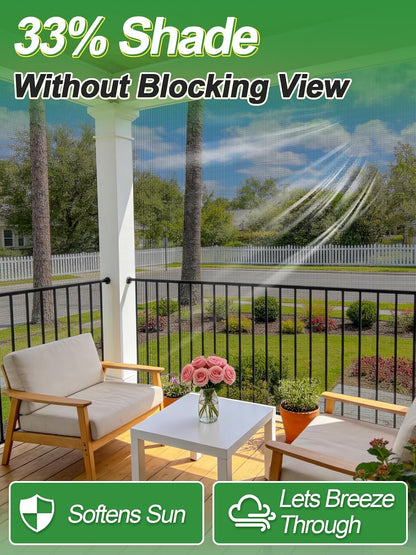 10x20ft PP Nanocomposite Garden Netting - Keep Bugs Out, Mosquito Net for Patio, Bird Barrier Mesh Screen for Balconies Outdoor Plants Vegetables Raised Beds, 33% Shade Rating