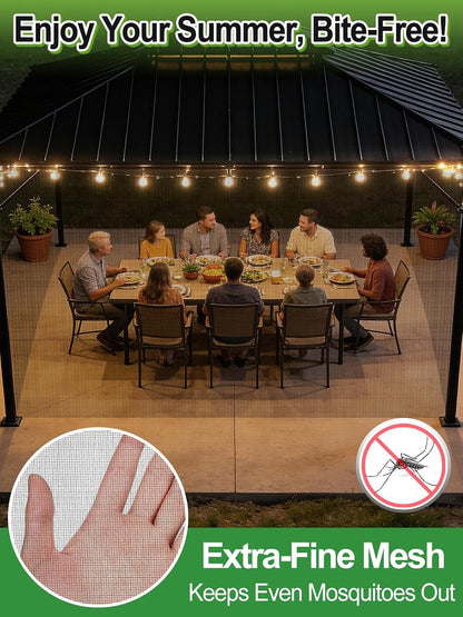 10x20ft PP Nanocomposite Garden Netting - Keep Bugs Out, Mosquito Net for Patio, Bird Barrier Mesh Screen for Balconies Outdoor Plants Vegetables Raised Beds, 33% Shade Rating