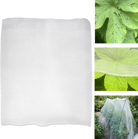 6.5Ft x 12Ft Garden Netting, Fine Mesh Insect Netting for Plant Protection