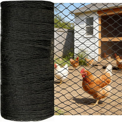 Bird Netting for Chicken Coop 15x15 FT, 1/2" Chicken Run Cover Net