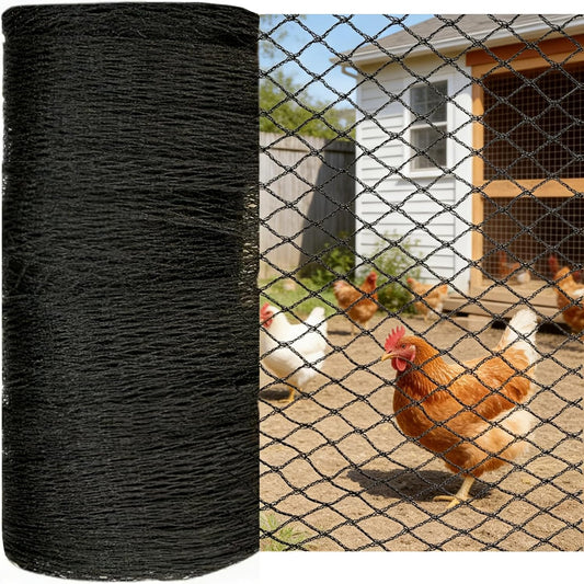 Bird Netting for Chicken Coop 15x15 FT, 1/2" Chicken Run Cover Net