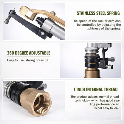 1 Pcs 1" Agriculture Farm Irrigation Sprinkler, Spray Gun Heads