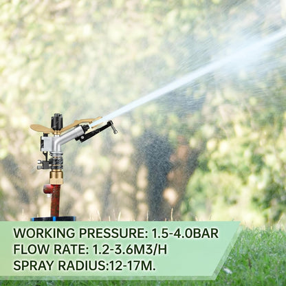 1 Pcs 1" Agriculture Farm Irrigation Sprinkler, Spray Gun Heads