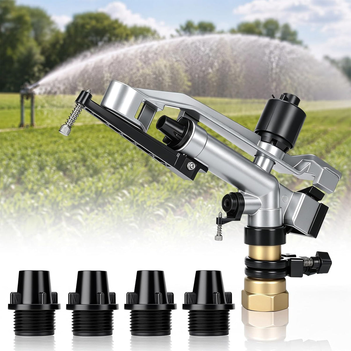 1 Pcs 1" Agriculture Farm Irrigation Sprinkler, Spray Gun Heads