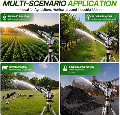 1 Pcs 1" Agriculture Farm Irrigation Sprinkler, Spray Gun Heads