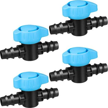 Drip Irrigation Fittings, 15 Pcs Lock Barbed Tee for 1/2 to 1/4 Inch Vinyl Tubing, Drip Line Parts 3-Way Tees Irrigation Connectors for Drip Sprinkler Garden Lawn Systems, Green