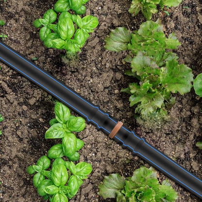 Drip Irrigation Fittings, 15 Pcs Lock Barbed Tee for 1/2 to 1/4 Inch Vinyl Tubing, Drip Line Parts 3-Way Tees Irrigation Connectors for Drip Sprinkler Garden Lawn Systems, Green