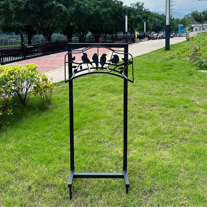 Garden Hose Holder Freestanding with 4 Spikes, Detachable Heavy Duty Water Hose Holders Stand, Reinforced Garden Hose Storage Rack for Lawn & Yard