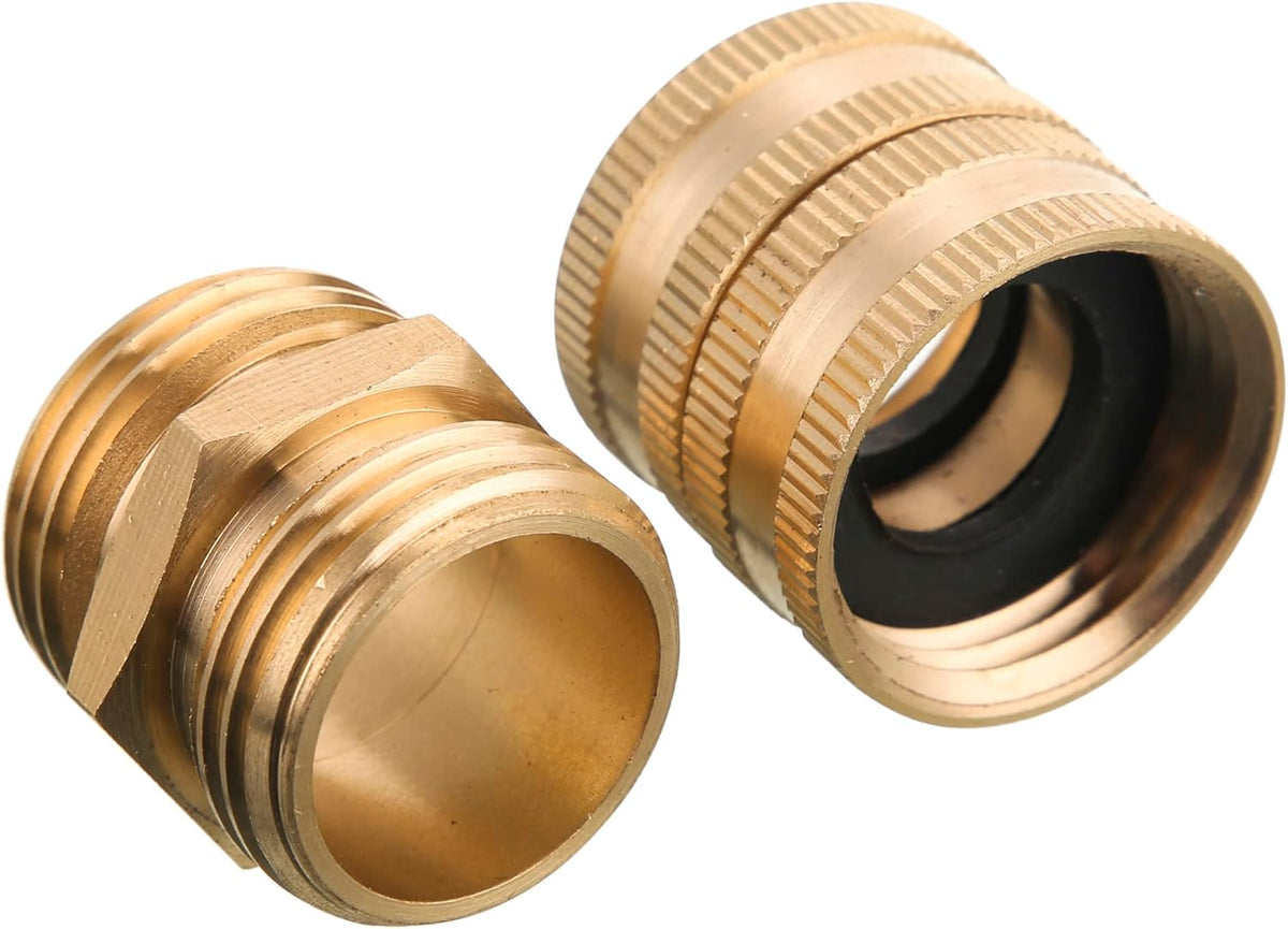 Garden Hose Adapter 3/4”, Male to Male, Female to Female, 4-Pack