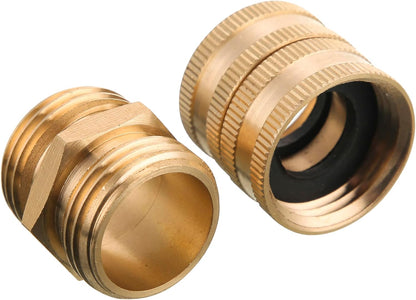 Garden Hose Adapter 3/4”, Male to Male, Female to Female, 4-Pack