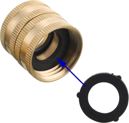 Garden Hose Adapter 3/4”, Male to Male, Female to Female, 4-Pack