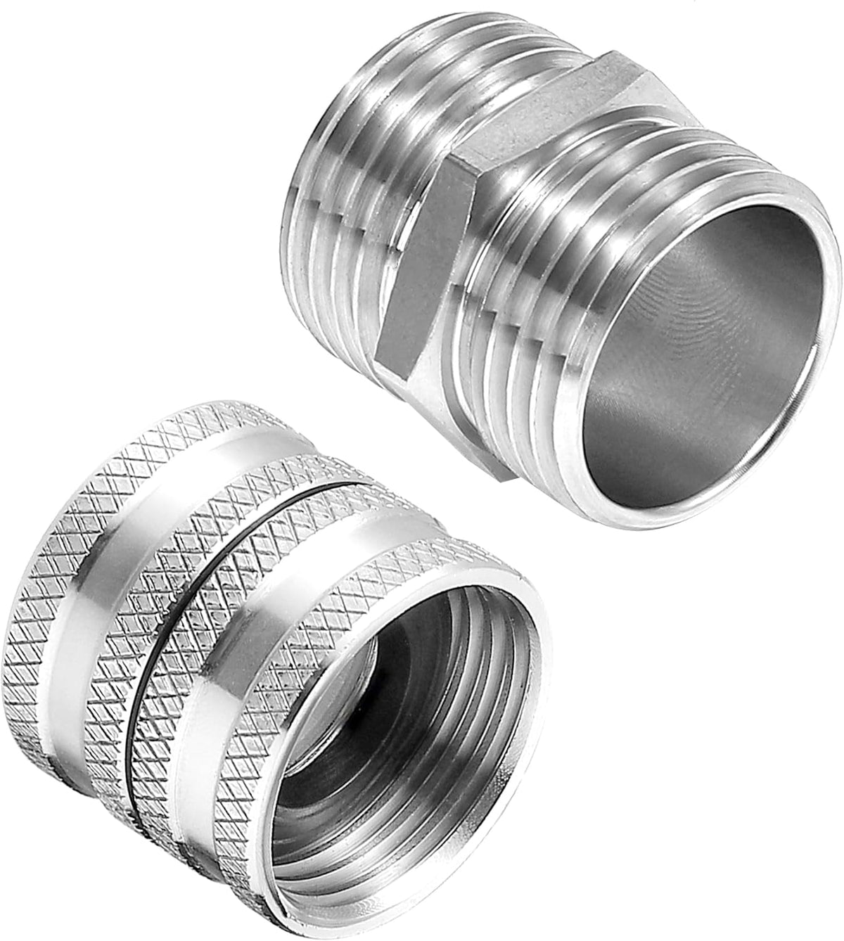 Garden Hose Adapter 3/4”, Male to Male, Female to Female, 4-Pack
