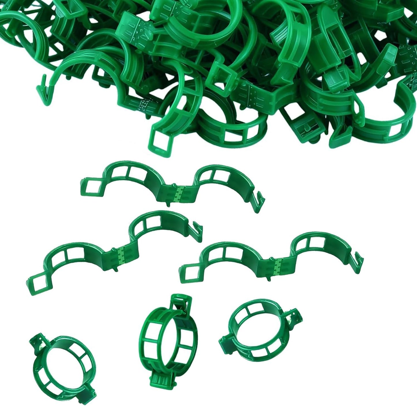 Plant Support Clips, Tomato Clips, Plastic Trellis Clips, 50 Pcs Grape Vine Tomato Vine Vegetables Plants Garden Support Clips to Grow Upright Makes Plants Healthier