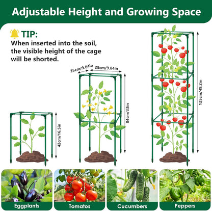 Cucumber Trellis for Raised Bed, Tall Metal Garden Trellis for Climbing Plants Outdoor with Netting, Gloves, Garden Tools, Trellis for Vegetables Plant Support Peas Fruit Flower Grape