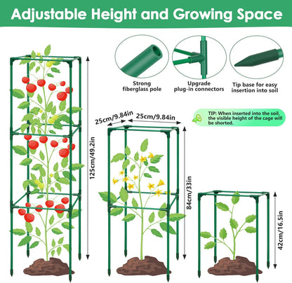 Cucumber Trellis for Raised Bed, Tall Metal Garden Trellis for Climbing Plants Outdoor with Netting, Gloves, Garden Tools, Trellis for Vegetables Plant Support Peas Fruit Flower Grape