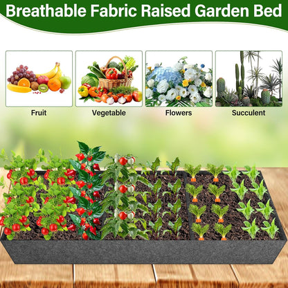 Cucumber Trellis for Raised Bed, Tall Metal Garden Trellis for Climbing Plants Outdoor with Netting, Gloves, Garden Tools, Trellis for Vegetables Plant Support Peas Fruit Flower Grape