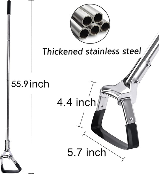 Garden Hoe, 55.9 Inch Long Handle Weeding Tool