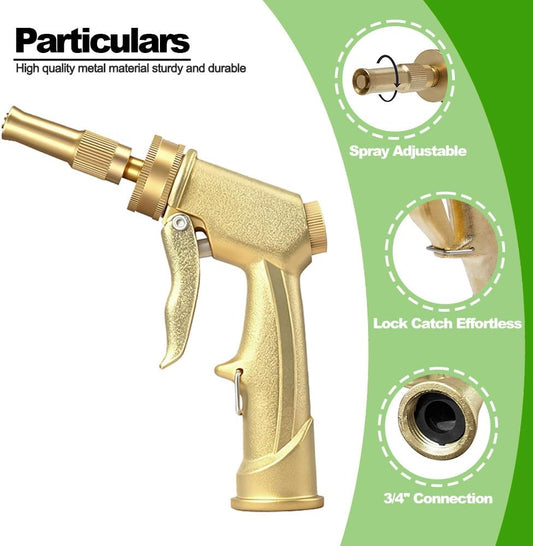 Hose End Sprayer Nozzle,Metal Car Wash Foam Gun with Soap Dispenser
