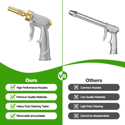 Hose End Sprayer Nozzle,Metal Car Wash Foam Gun with Soap Dispenser