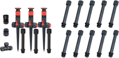 96093 Multi-Adjustable Flex Design Garden Sprinkler with Extension Set, Great for DIY Gardening Product