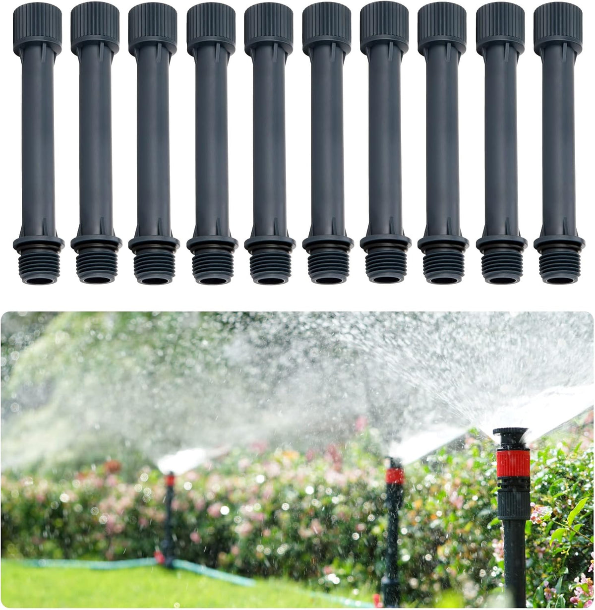 96093 Multi-Adjustable Flex Design Garden Sprinkler with Extension Set, Great for DIY Gardening Product