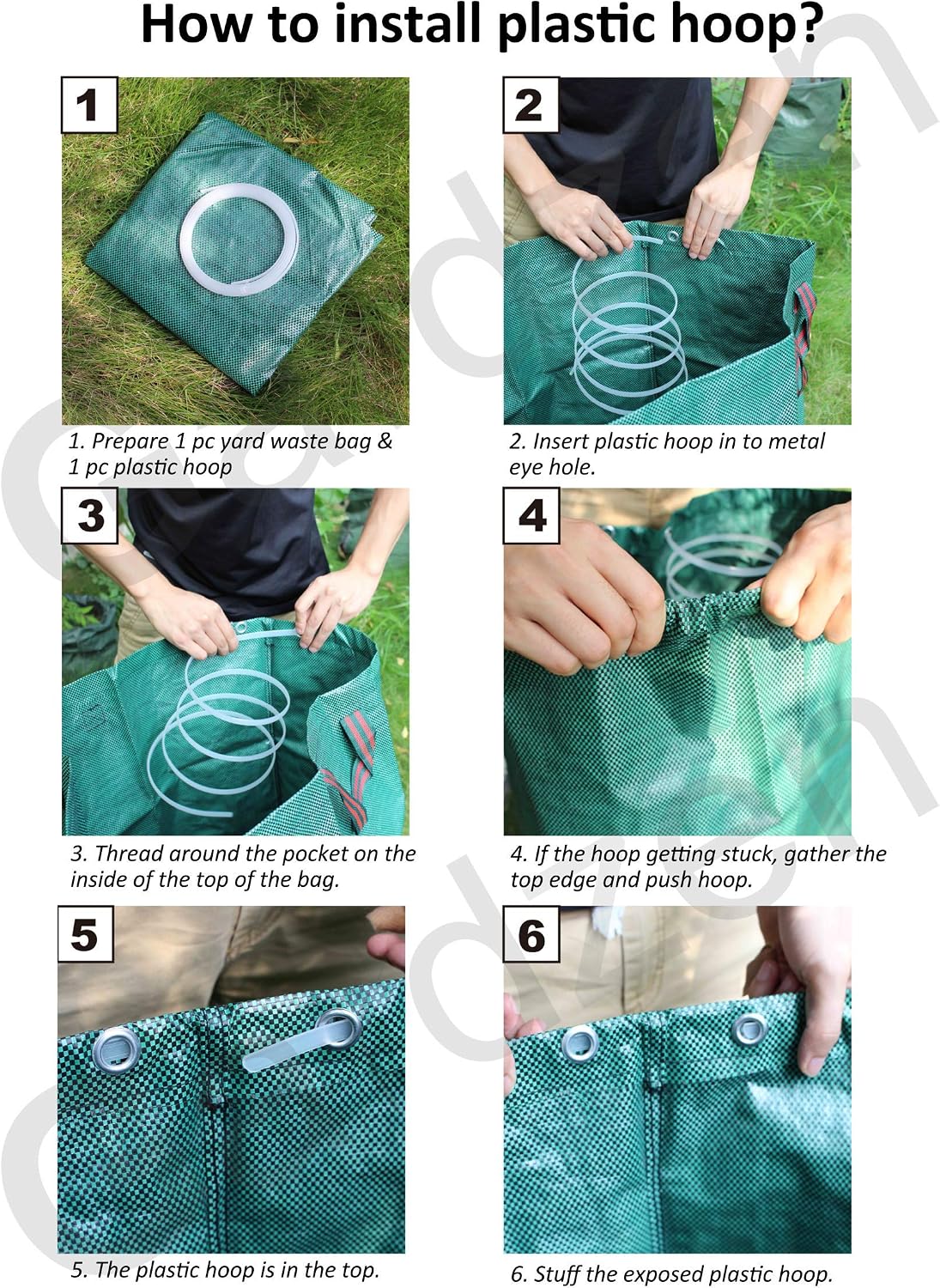 Plastic Large Leaf Scoop Hand Rakes