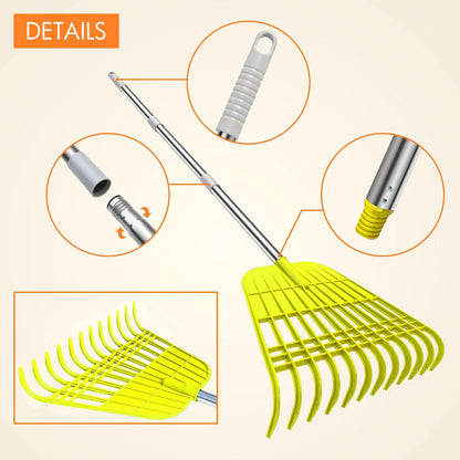 Plastic Large Leaf Scoop Hand Rakes