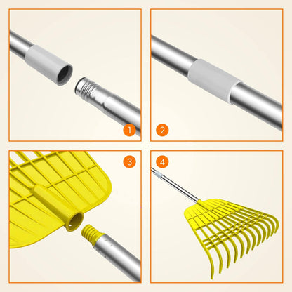 Plastic Large Leaf Scoop Hand Rakes