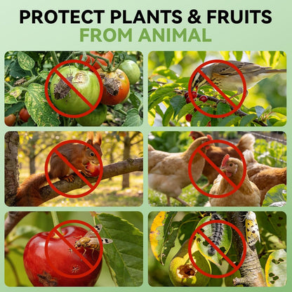 Garden Bird Netting for Plant and Fruit Tree Protection,4 Pack 4.9x4FT