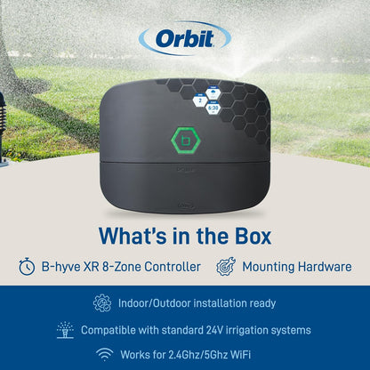 B-hyve XR Smart Sprinkler Timer - 8-Zone - WiFi-Enabled Indoor/Outdoor Irrigation Controller - App Control - Weatherproof Watering System - Multi Zone - Custom Programs - 57985
