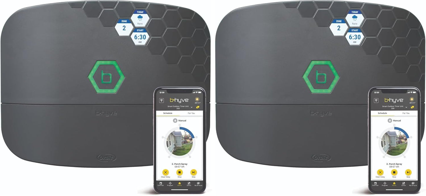 B-hyve XR Smart Sprinkler Timer - 8-Zone - WiFi-Enabled Indoor/Outdoor Irrigation Controller - App Control - Weatherproof Watering System - Multi Zone - Custom Programs - 57985