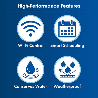 B-hyve XR Smart Sprinkler Timer - 8-Zone - WiFi-Enabled Indoor/Outdoor Irrigation Controller - App Control - Weatherproof Watering System - Multi Zone - Custom Programs - 57985