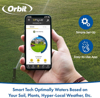 B-hyve XR Smart Sprinkler Timer - 8-Zone - WiFi-Enabled Indoor/Outdoor Irrigation Controller - App Control - Weatherproof Watering System - Multi Zone - Custom Programs - 57985