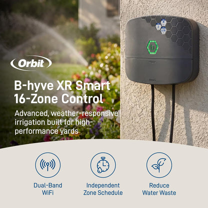 B-hyve XR Smart Sprinkler Timer - 8-Zone - WiFi-Enabled Indoor/Outdoor Irrigation Controller - App Control - Weatherproof Watering System - Multi Zone - Custom Programs - 57985