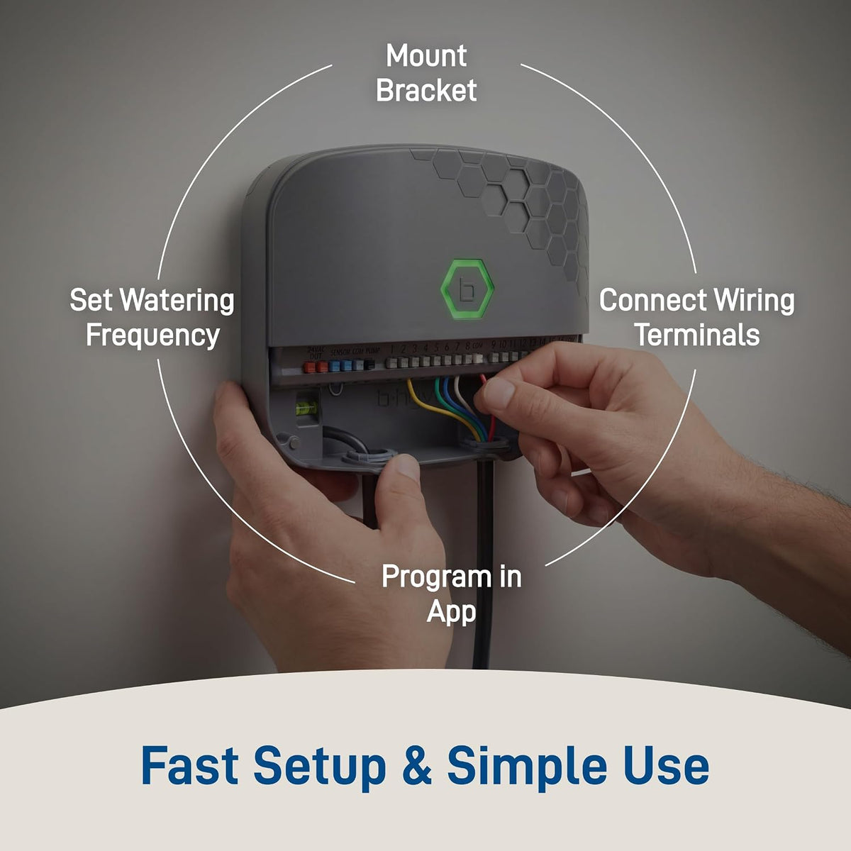 B-hyve XR Smart Sprinkler Timer - 8-Zone - WiFi-Enabled Indoor/Outdoor Irrigation Controller - App Control - Weatherproof Watering System - Multi Zone - Custom Programs - 57985