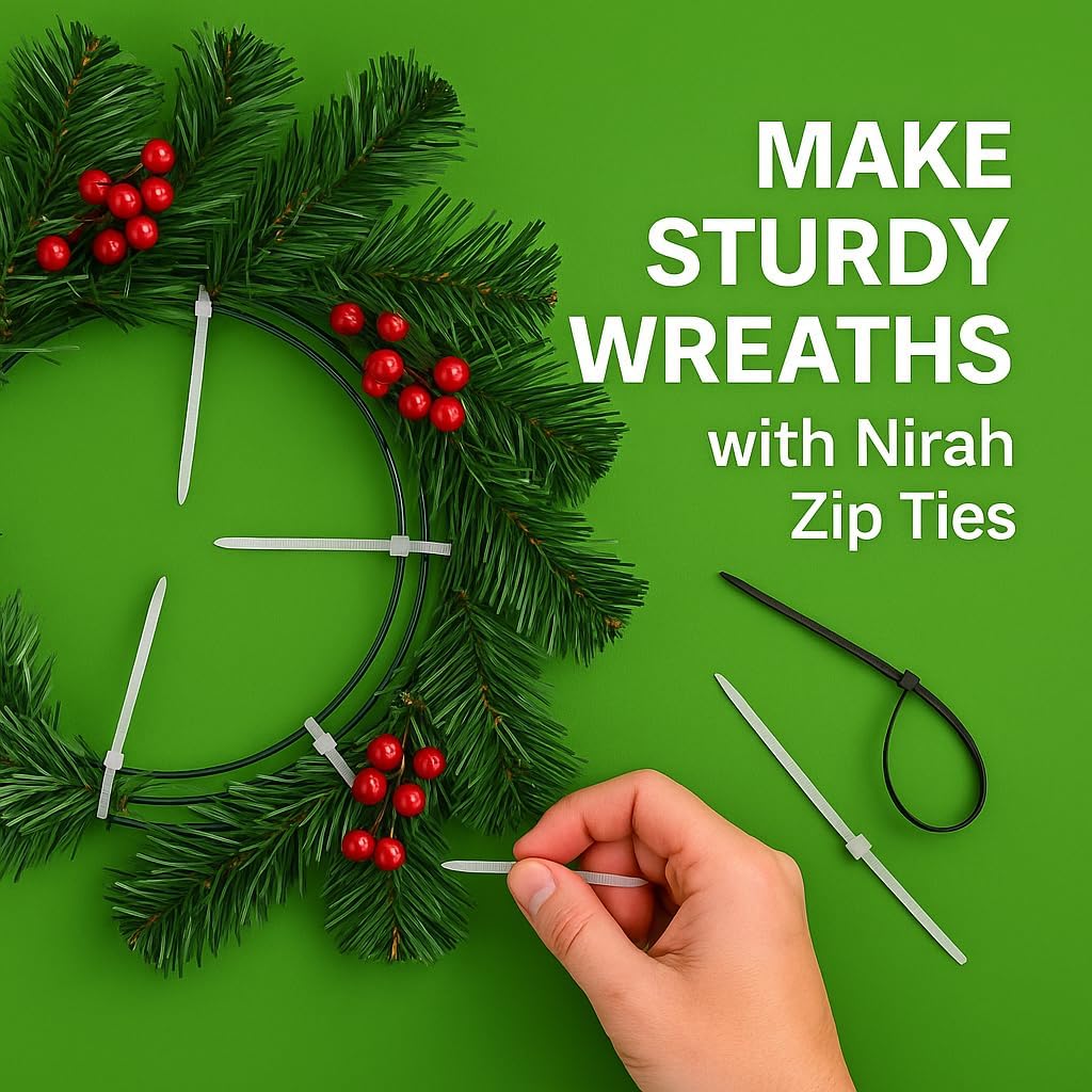 Small Zip Ties 4 inch Clear, 18lb Strength, 100 pack UV-Resistant, Self-locking PA 66 Nylon Small Cable Ties for Home, Office, Garden, Cable Management