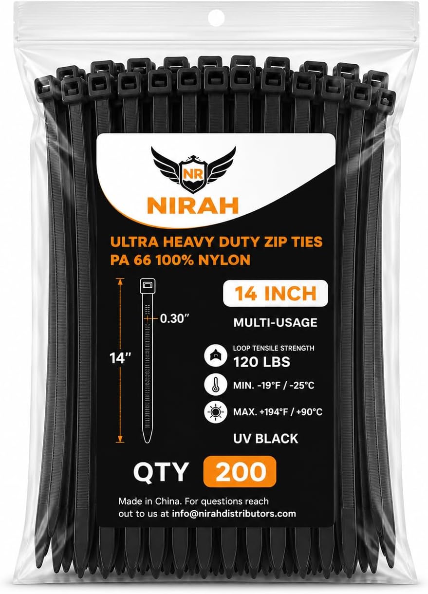Small Zip Ties 4 inch Clear, 18lb Strength, 100 pack UV-Resistant, Self-locking PA 66 Nylon Small Cable Ties for Home, Office, Garden, Cable Management