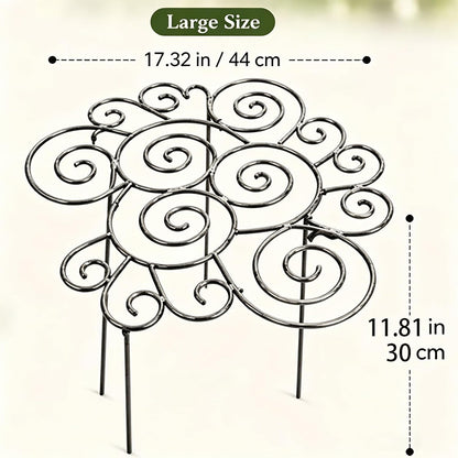 Metal Cloud-Shaped Plant Support Pole, Decorative Spiral Garden Bracket, Suitable for Climbing Plants, Peonies, Dahlias, and Other Flowers; Ideal for Decorating courtyards, lawns, and patios (Small)