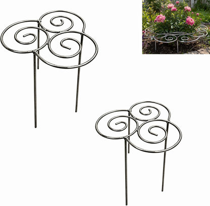 Metal Cloud-Shaped Plant Support Pole, Decorative Spiral Garden Bracket, Suitable for Climbing Plants, Peonies, Dahlias, and Other Flowers; Ideal for Decorating courtyards, lawns, and patios (Small)