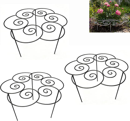 Metal Cloud-Shaped Plant Support Pole, Decorative Spiral Garden Bracket, Suitable for Climbing Plants, Peonies, Dahlias, and Other Flowers; Ideal for Decorating courtyards, lawns, and patios (Small)